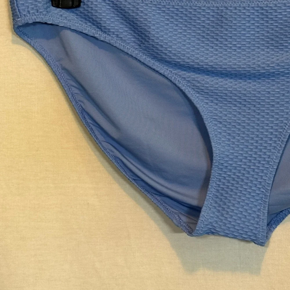 AA-181 Aerie NWT Blue‎ Summer Swim Bikini Bottoms Size XL